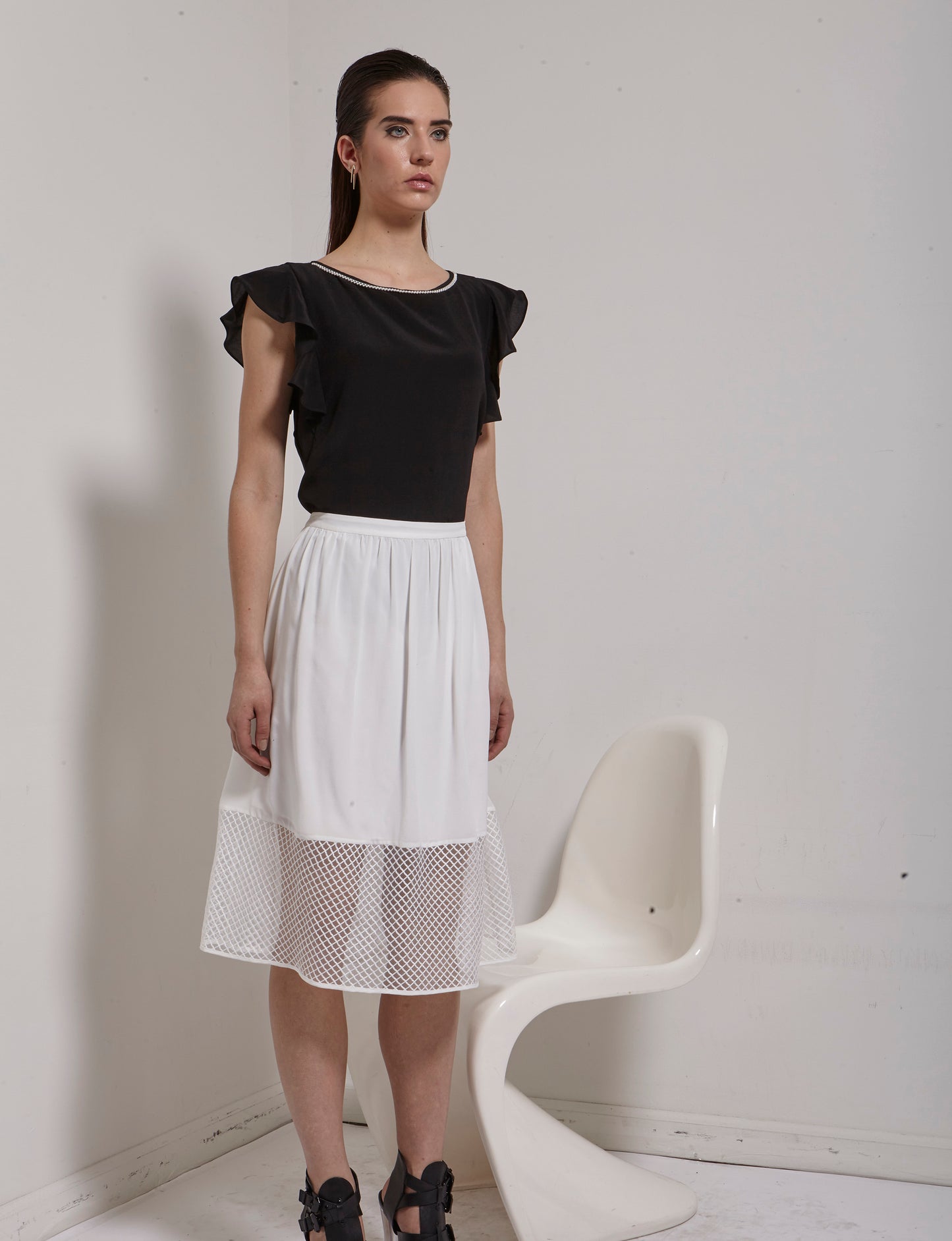 Classy Missy Benedict Basket Weave Skirt