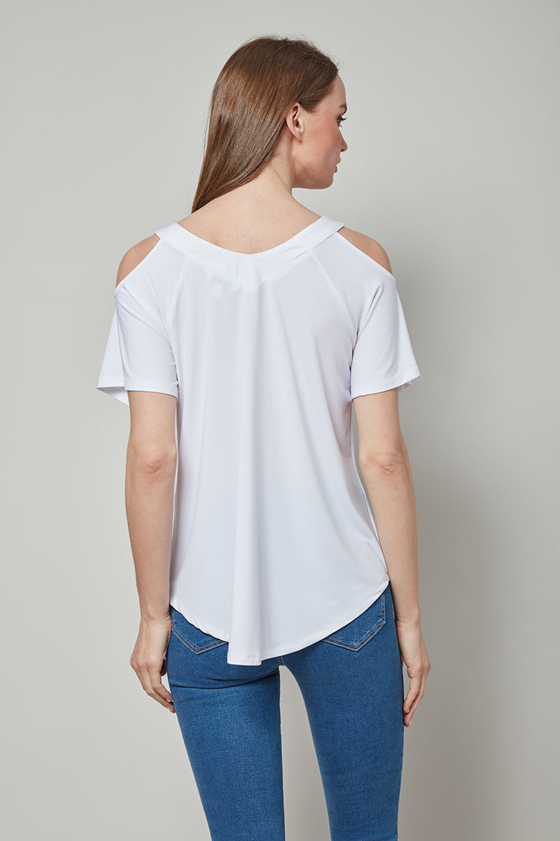 Love Cold Shoulder Knit Top
