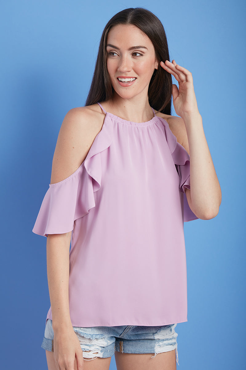 Charming Presence Lada Cold Shoulder Top