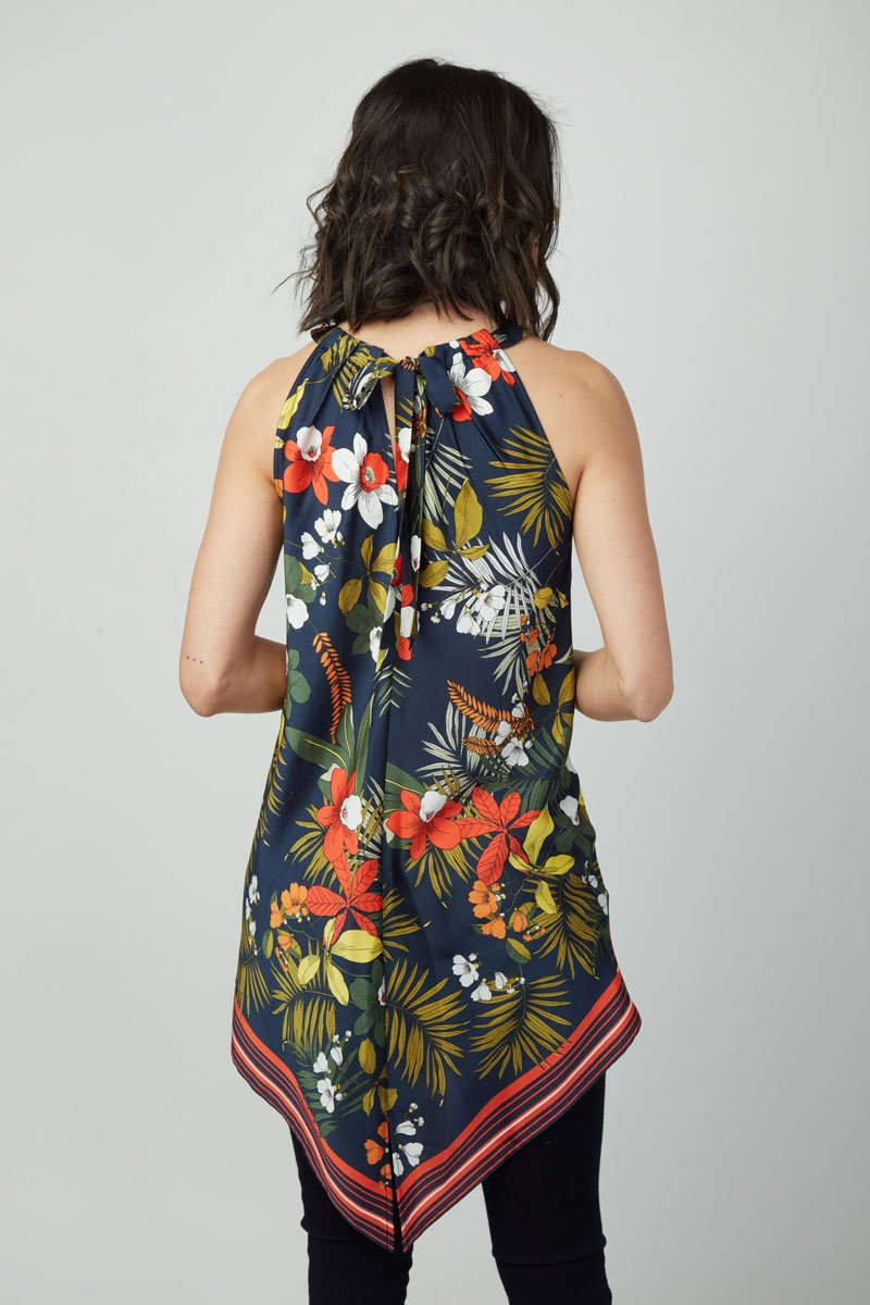 Euphoria Josie Floral Print Top