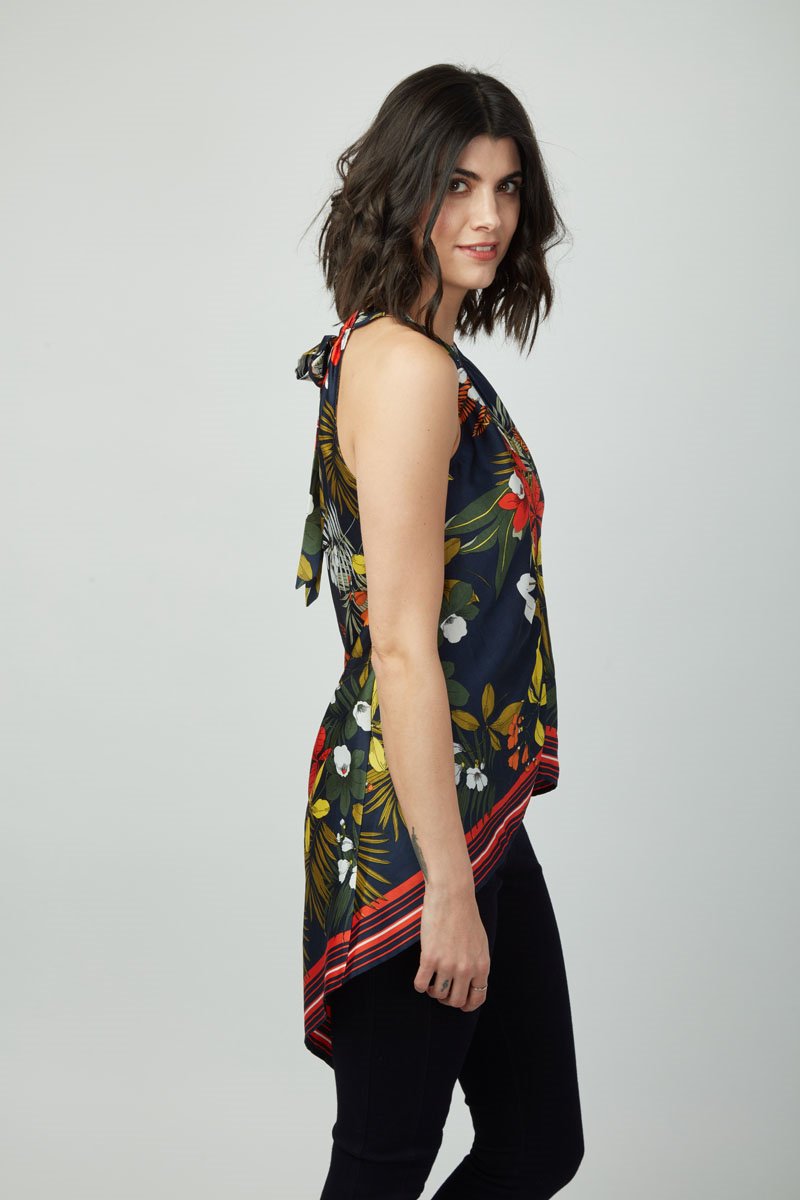 Euphoria Josie Floral Print Top