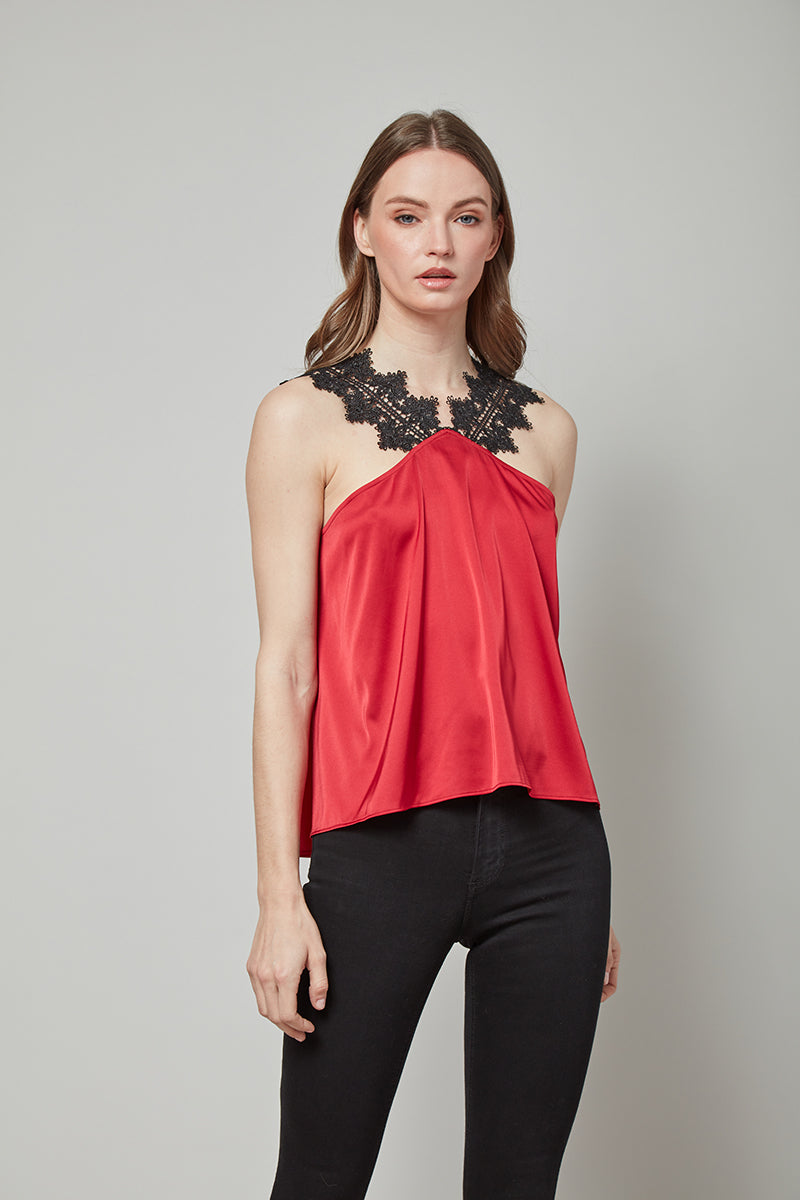 Lady in Red Abba Halterneck Top