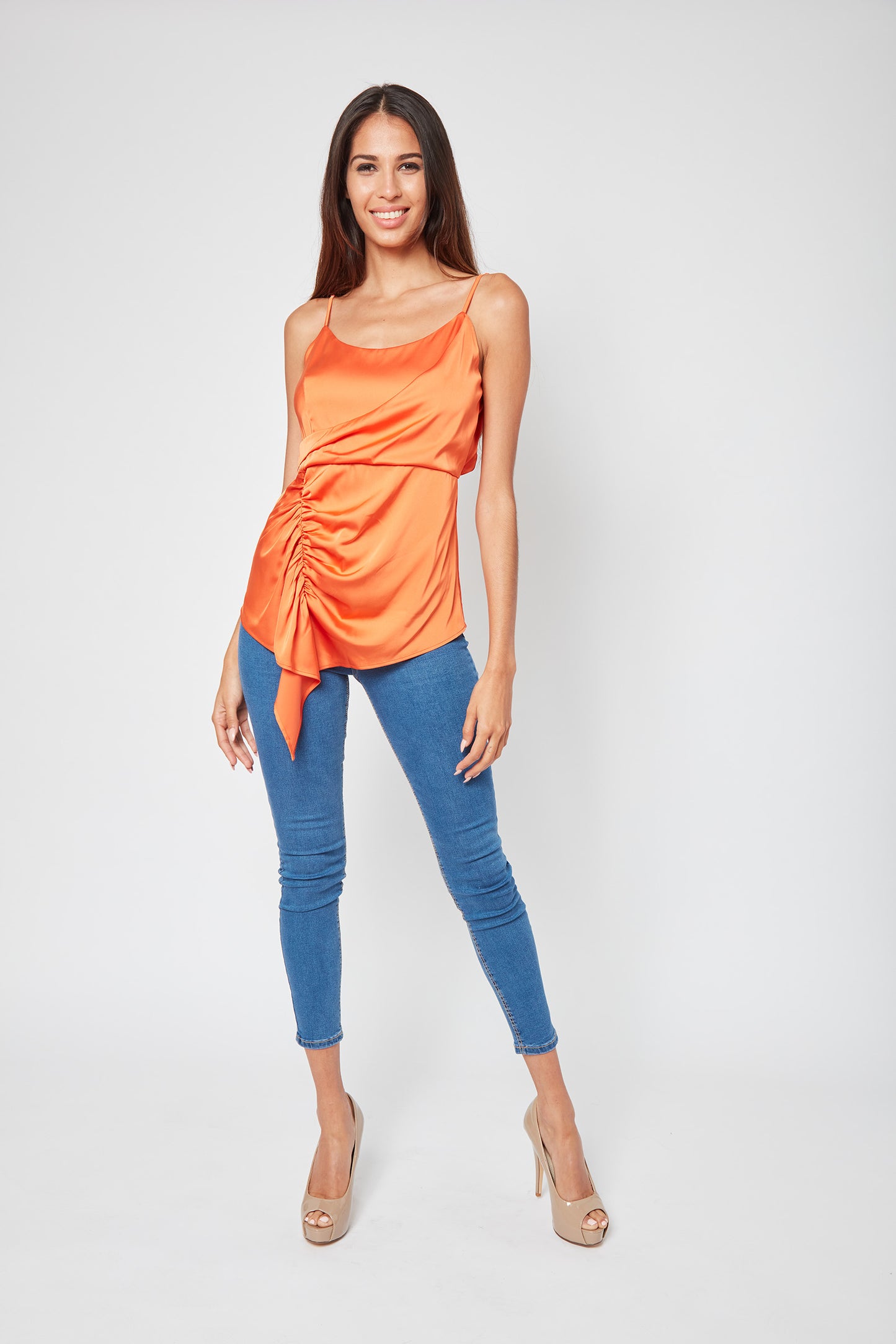 Lovesick Scoop Neck Ruched Blouse
