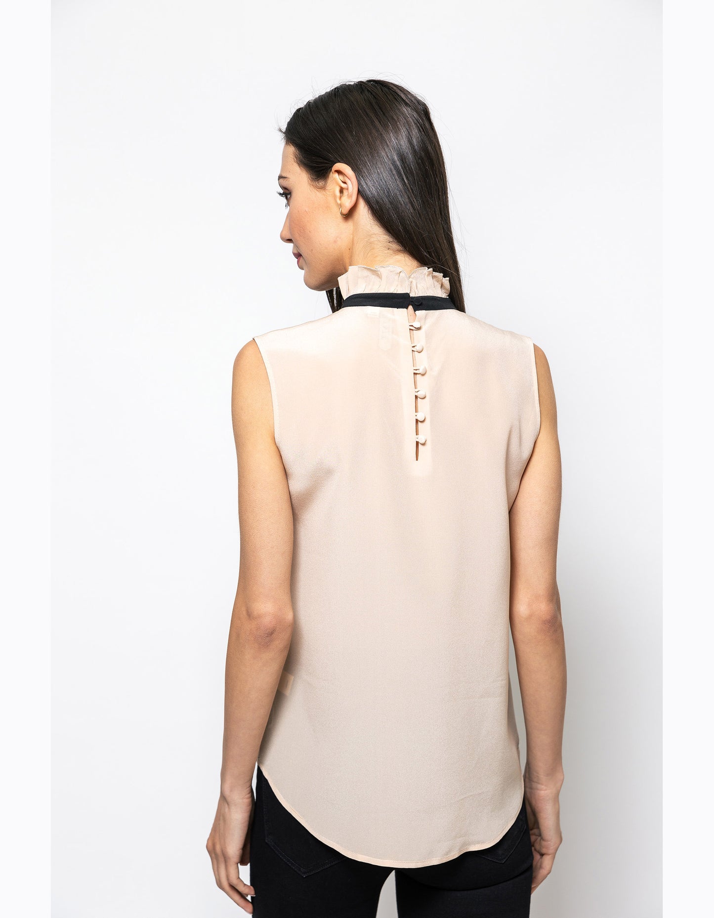 Turn To Me Lex Ruffled Collar Blouse