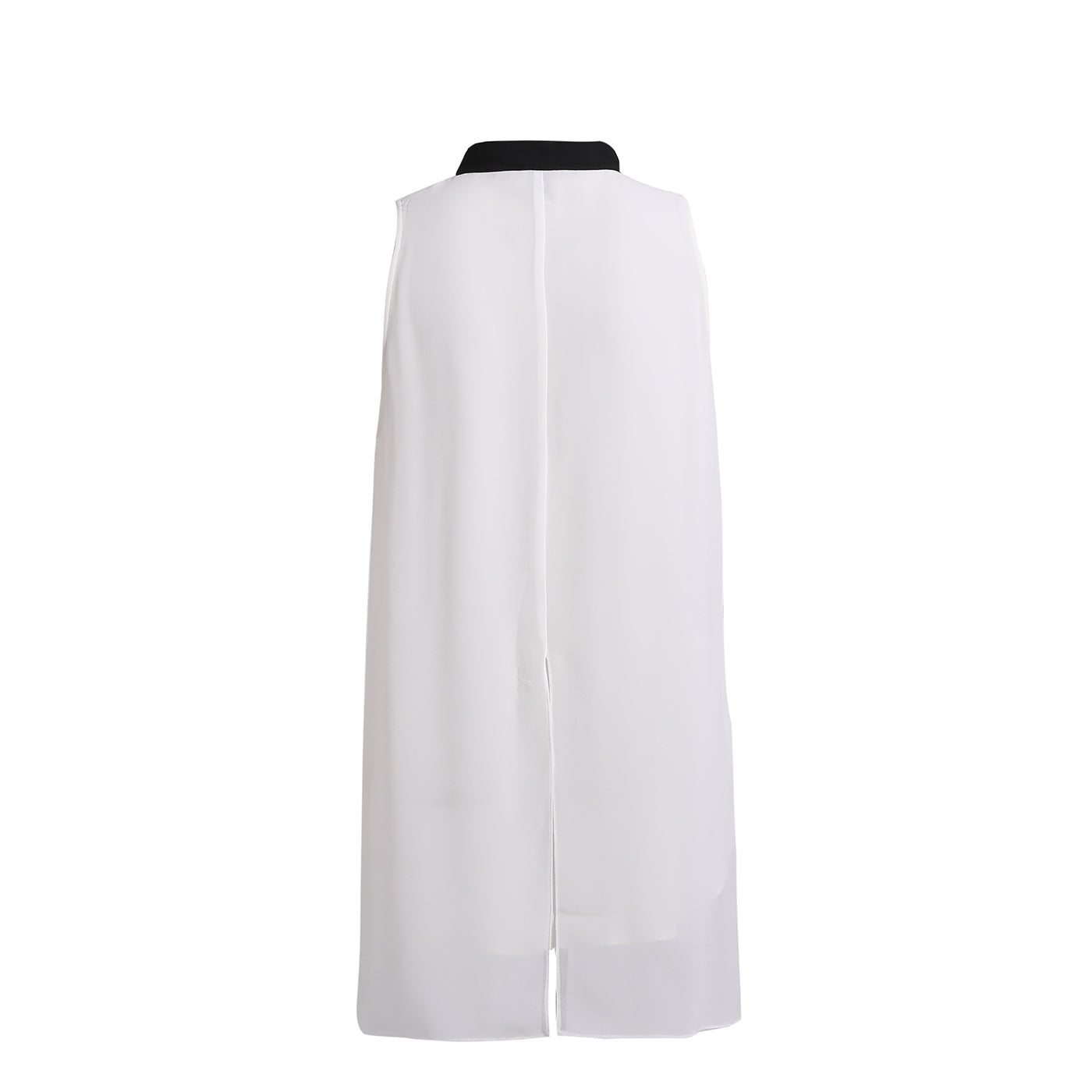 Extra Passion Blake Two-Tone Button-Front Silk Tunic