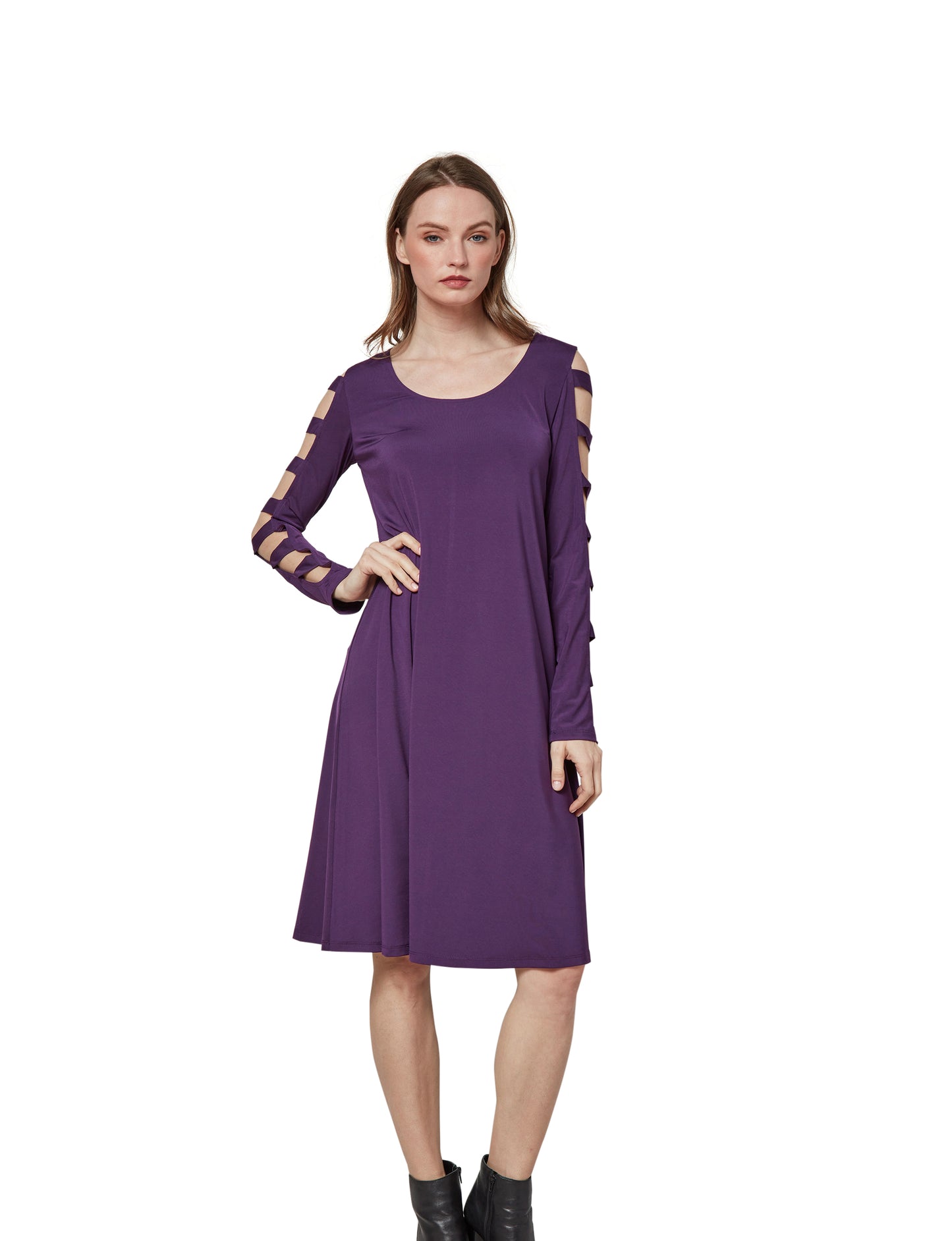 Pretty Distraction Ladder Sleeve Midi Dress