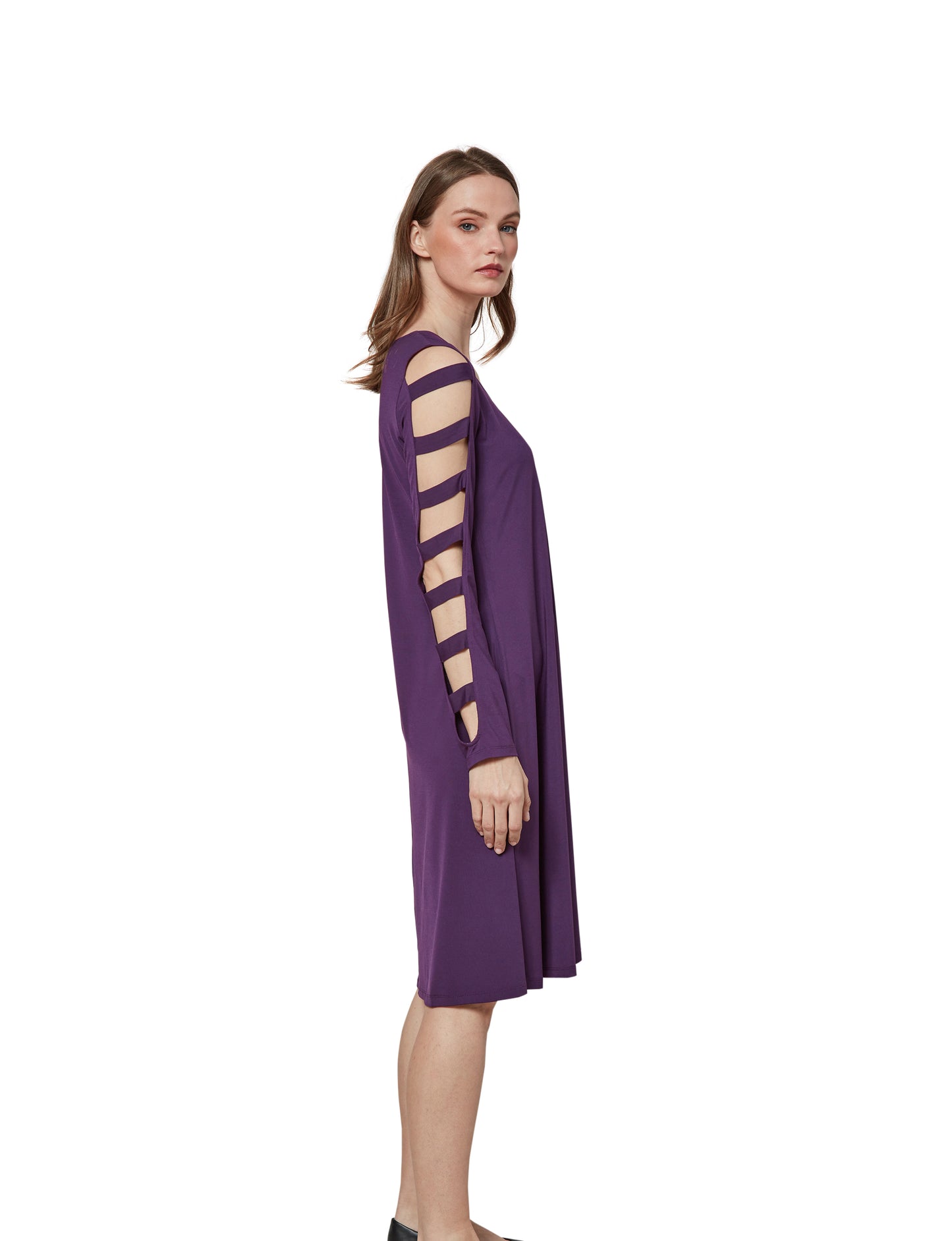 Pretty Distraction Ladder Sleeve Midi Dress