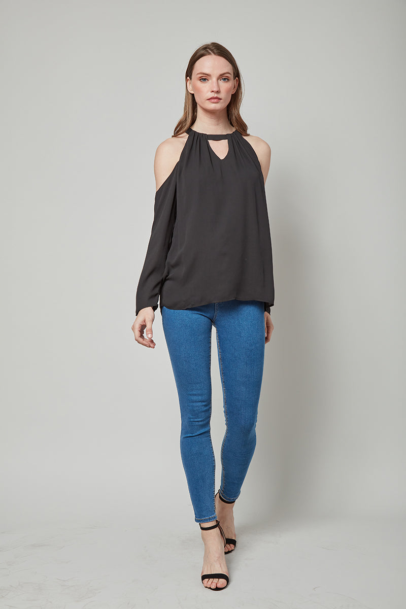 Slay in Style Cold Shoulder Top