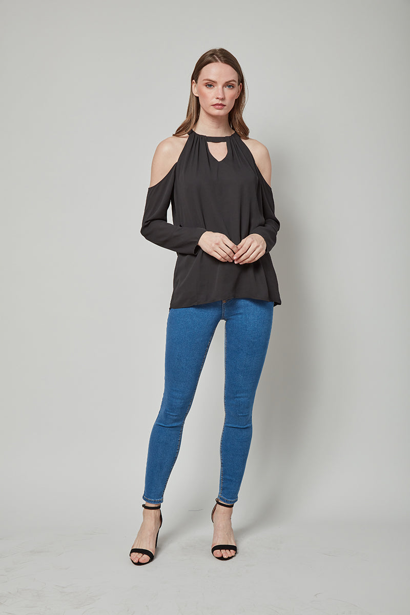 Slay in Style Cold Shoulder Top