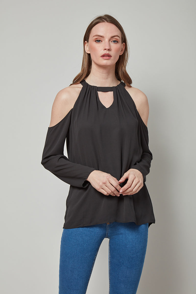 Slay in Style Cold Shoulder Top