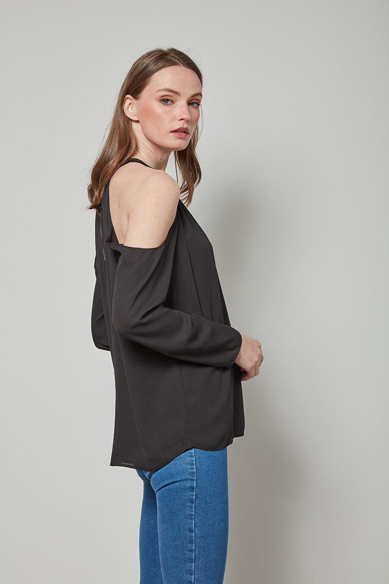 Slay in Style Cold Shoulder Top