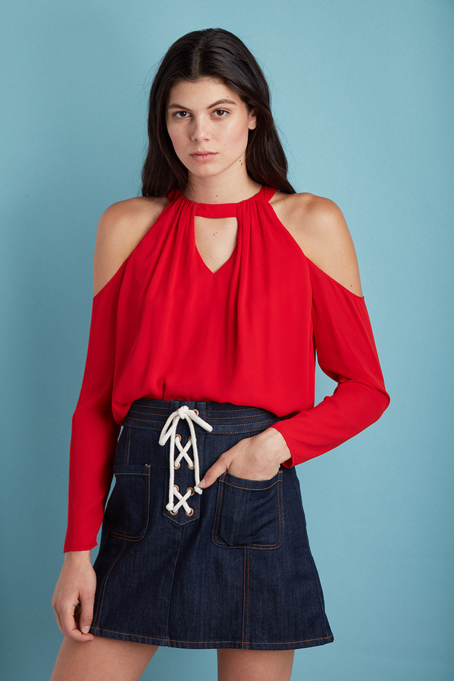 Slay in Style Cold Shoulder Top