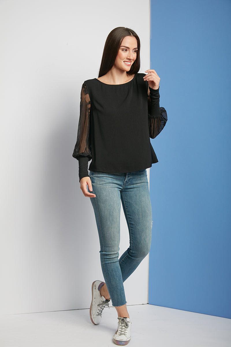 Feeling Romantic Poet Sleeve Phoebe Top
