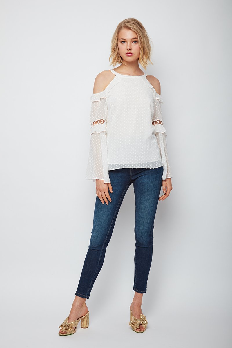 Daring Chick Bell Sleeve Beth Top
