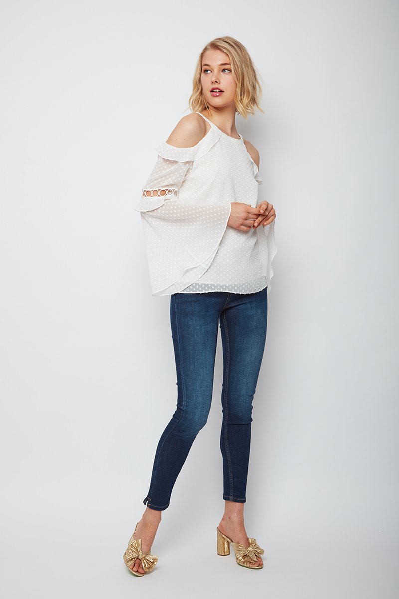 Daring Chick Bell Sleeve Beth Top