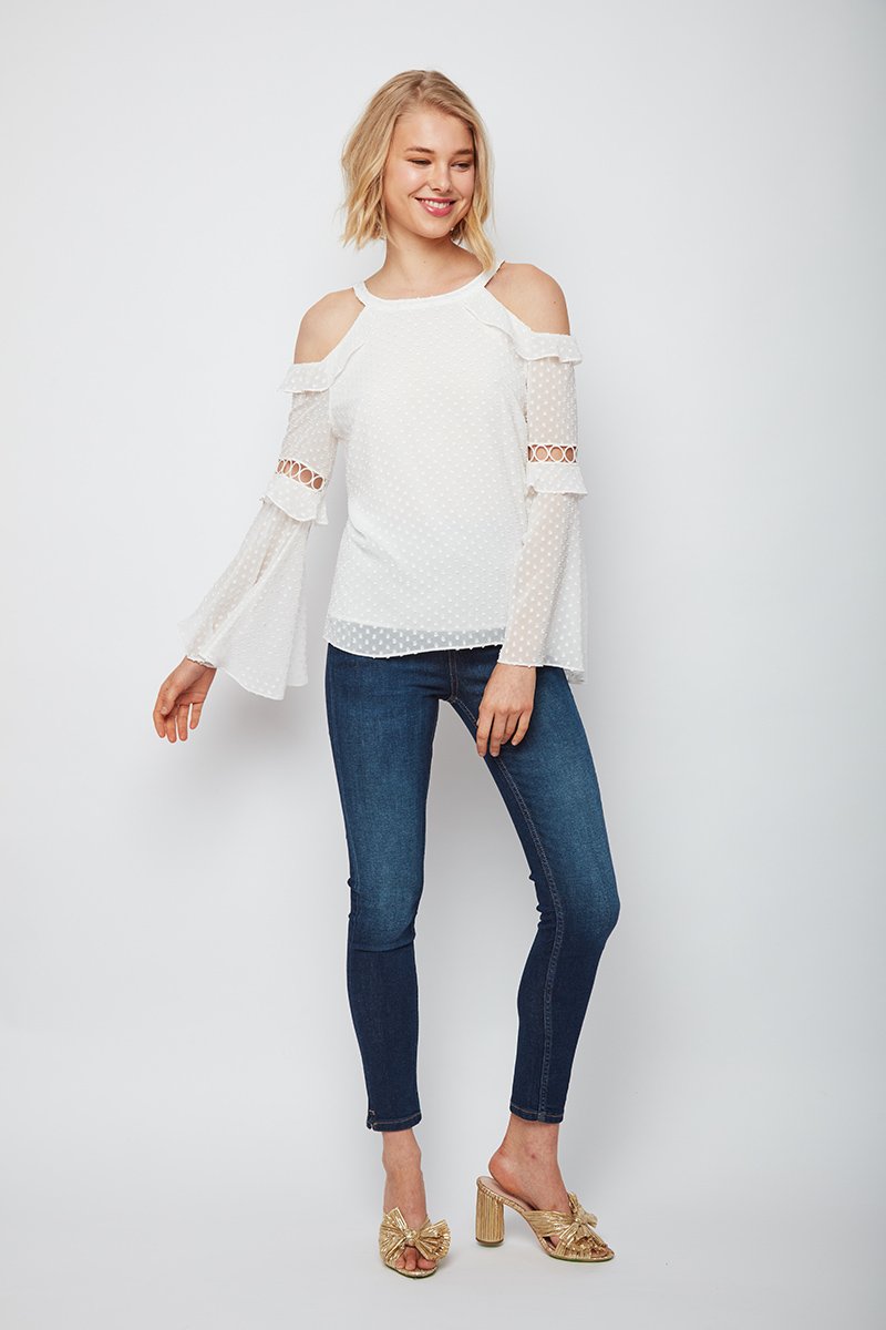Daring Chick Bell Sleeve Beth Top