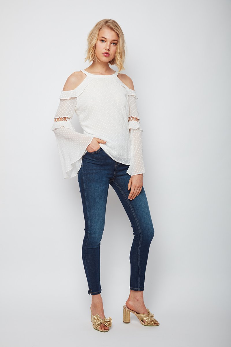 Daring Chick Bell Sleeve Beth Top