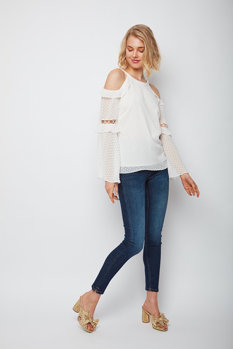 Daring Chick Bell Sleeve Beth Top