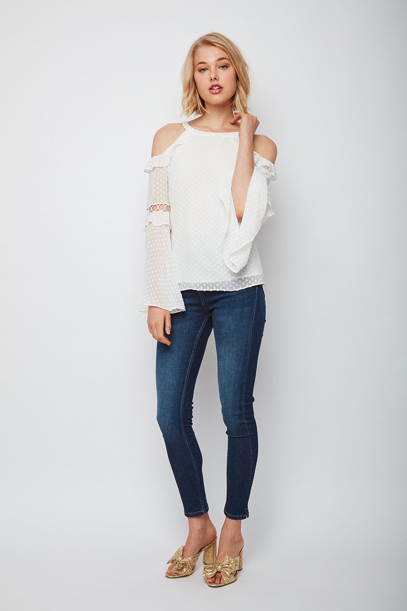 Daring Chick Bell Sleeve Beth Top