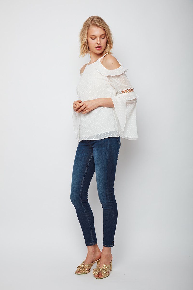 Daring Chick Bell Sleeve Beth Top