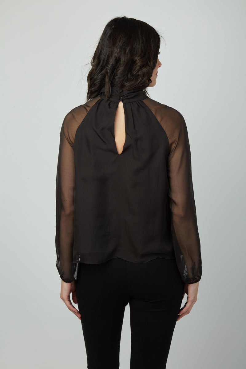 Chic and Repeat Finn Sheer Chiffon Top