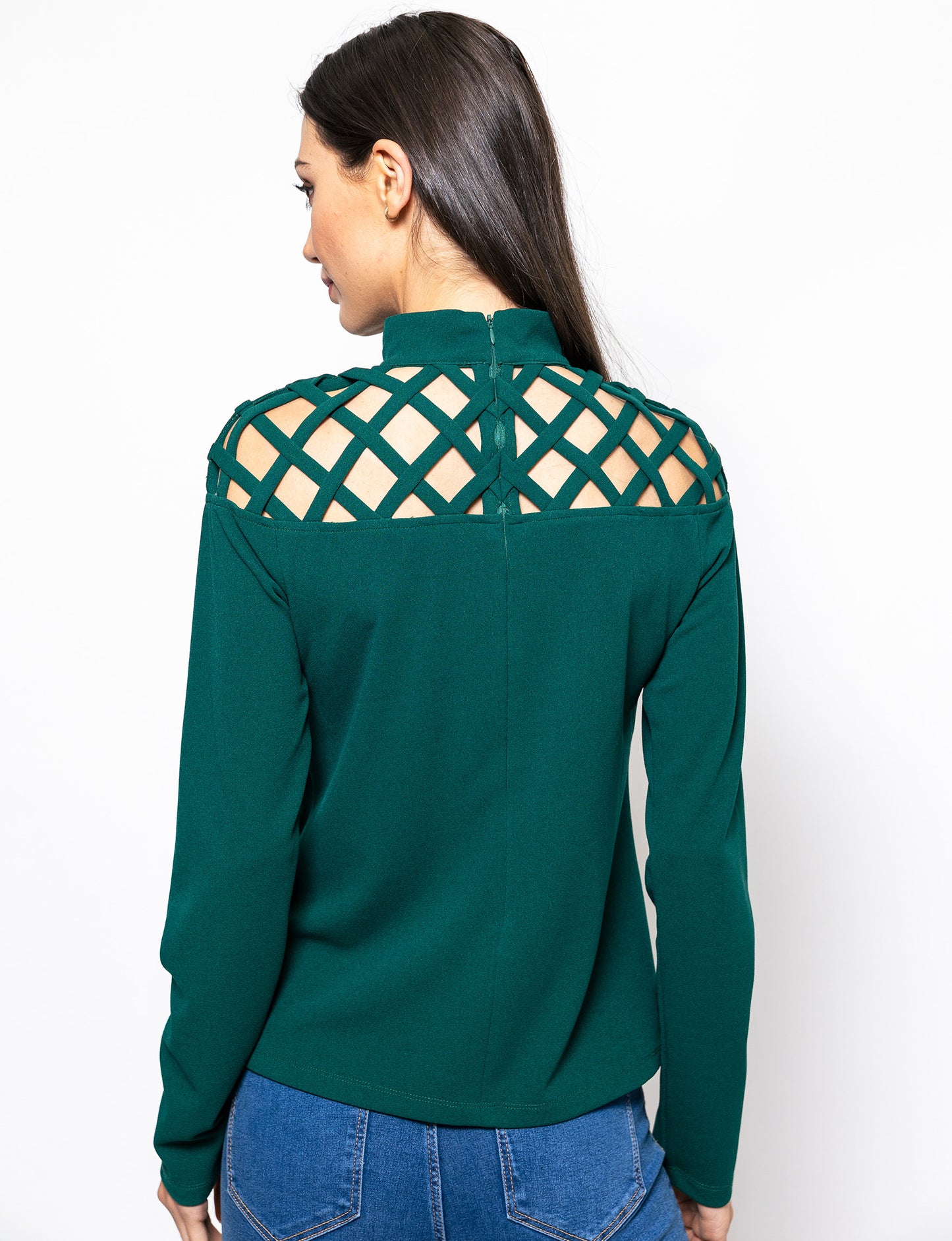 Truly Bold Caged Cut-out Maggie Blouse