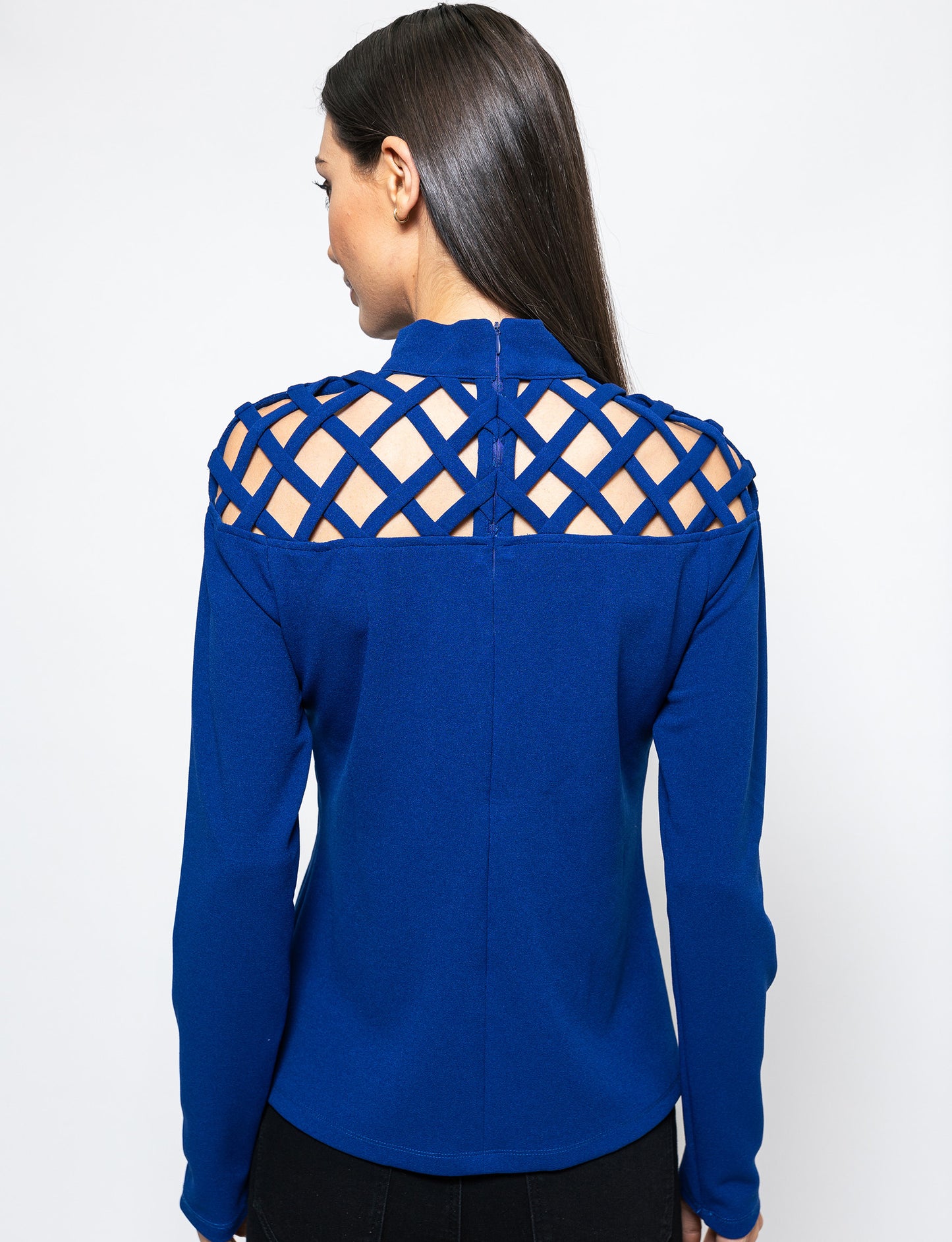 Truly Bold Caged Cut-out Maggie Blouse