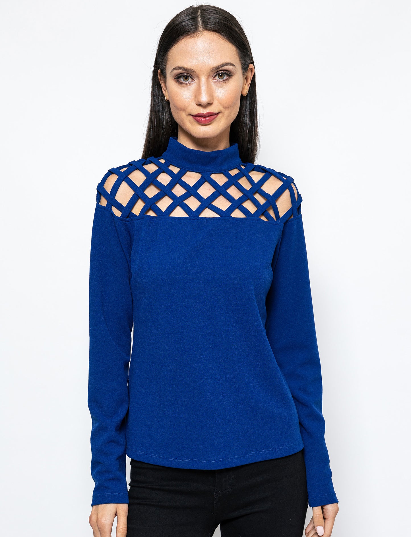 Truly Bold Caged Cut-out Maggie Blouse