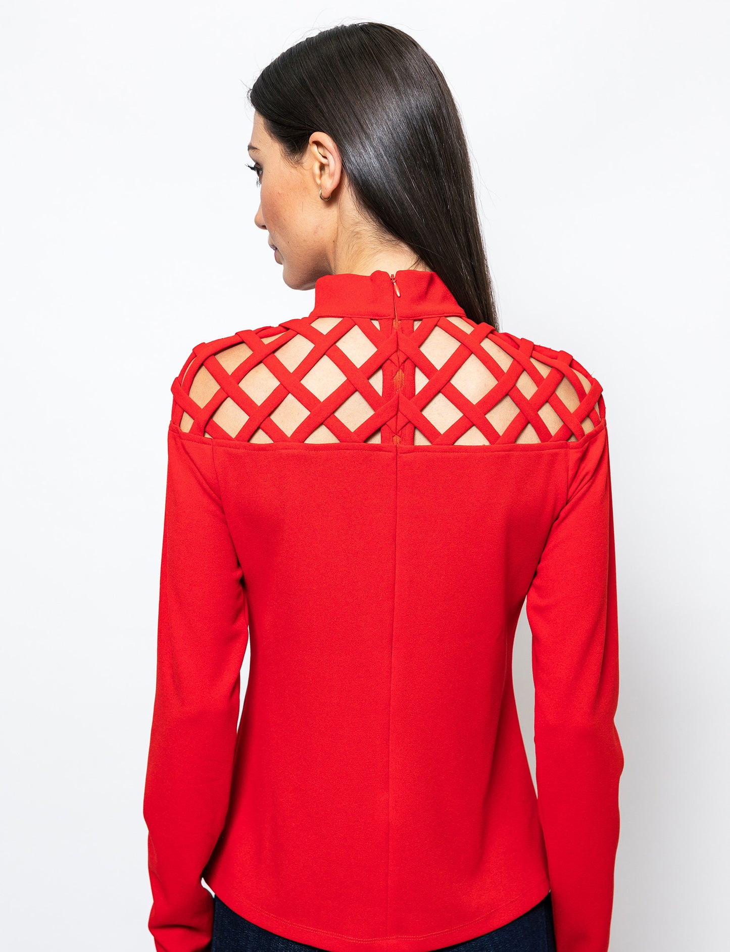 Truly Bold Caged Cut-out Maggie Blouse