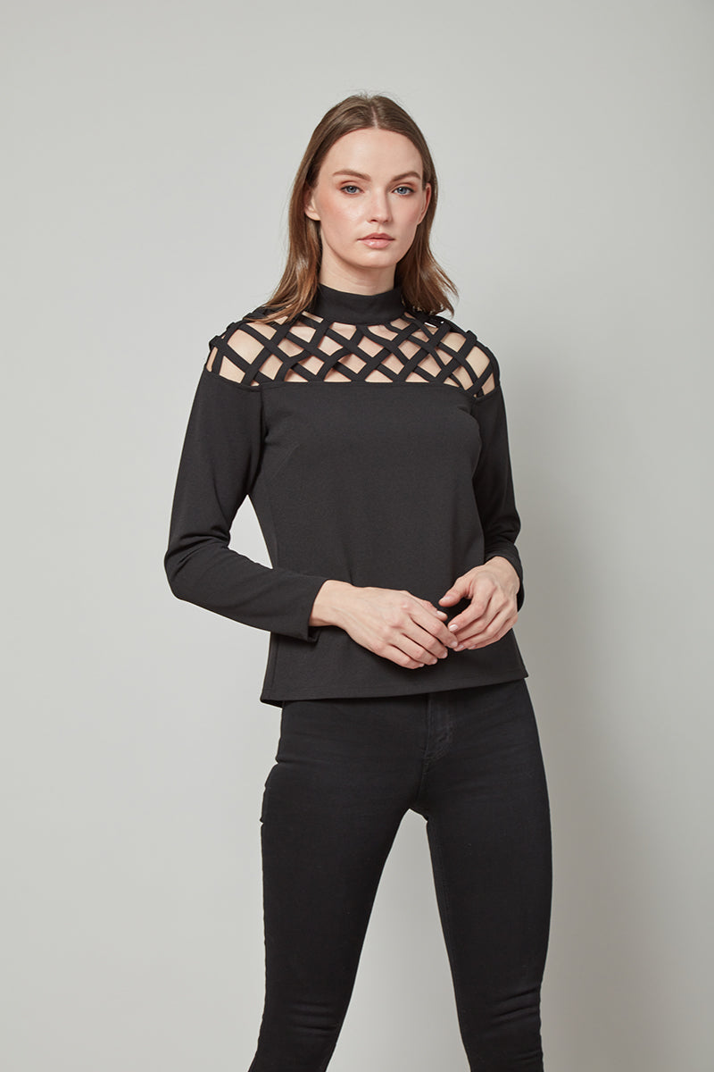 Peek-A-Boo Love Maggie Long Sleeve Top