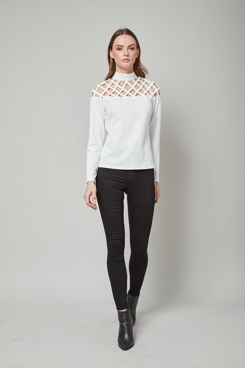 Peek-A-Boo Love Maggie Long Sleeve Top