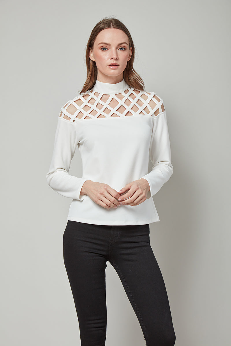 Peek-A-Boo Love Maggie Long Sleeve Top