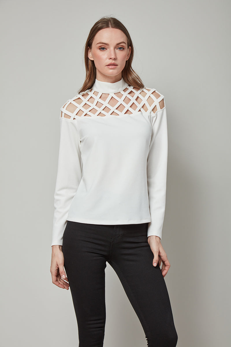 Peek-A-Boo Love Maggie Long Sleeve Top