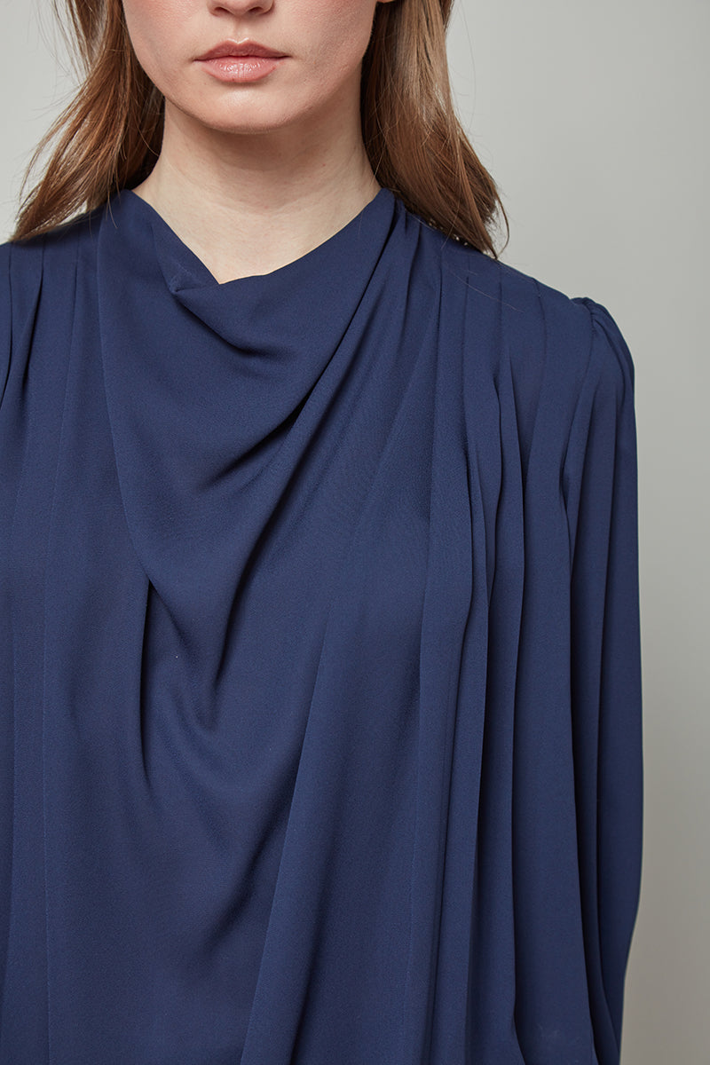 Concealed Elegance Sophie Draped Long Sleeve Top