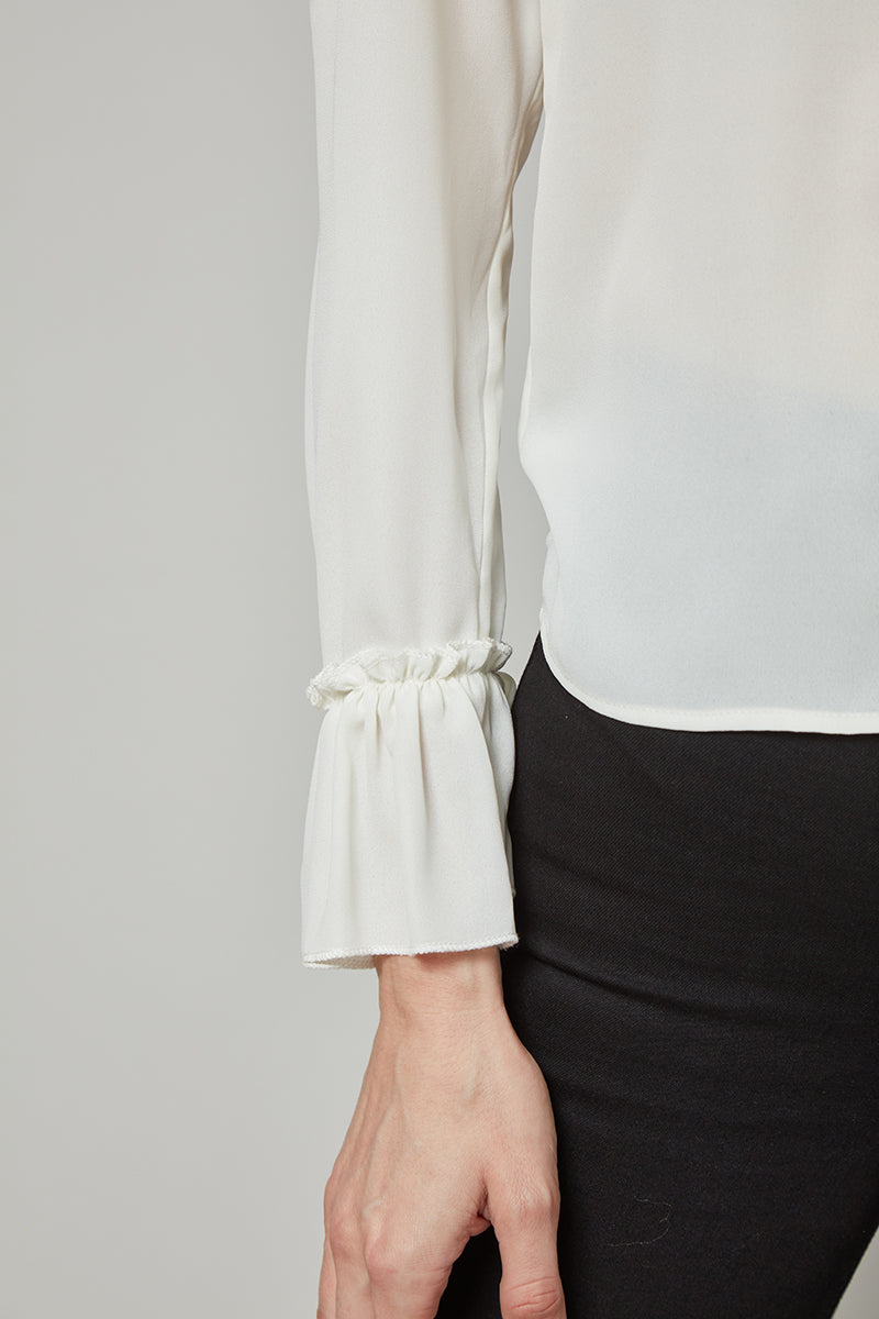Forever Perfect Regina Long Sleeve Ruffle Top