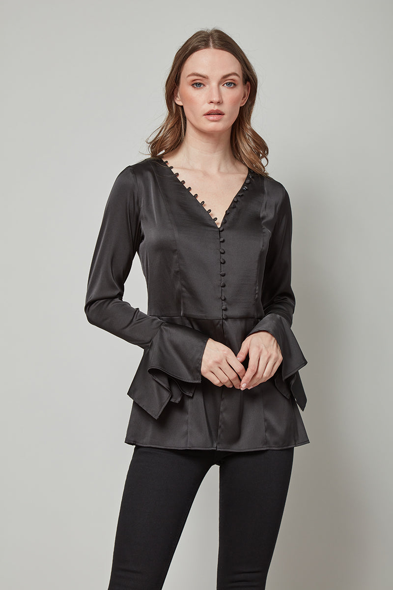 Posh & Polished Bell Sleeved Top