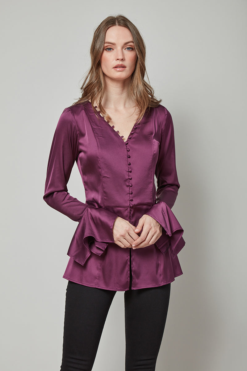 Posh & Polished Bell Sleeved Top