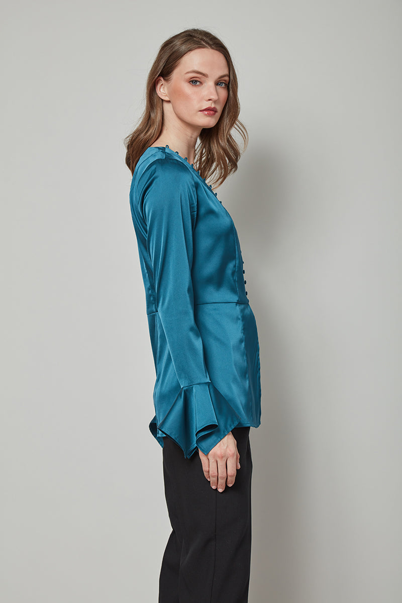 Posh & Polished Bell Sleeved Top