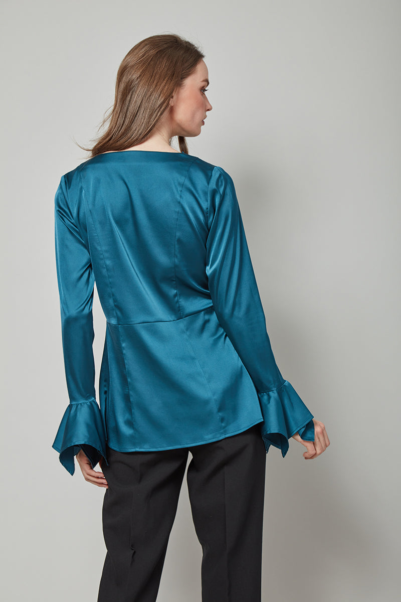 Posh & Polished Bell Sleeved Top