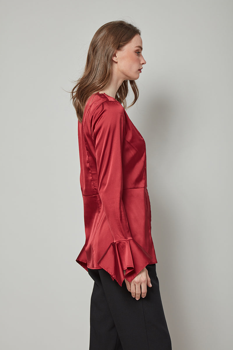 Posh & Polished Bell Sleeved Top