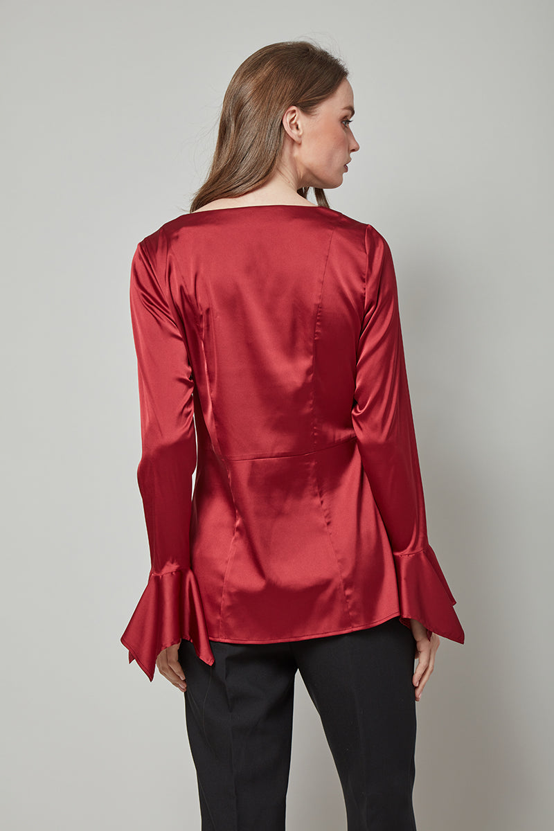 Posh & Polished Bell Sleeved Top