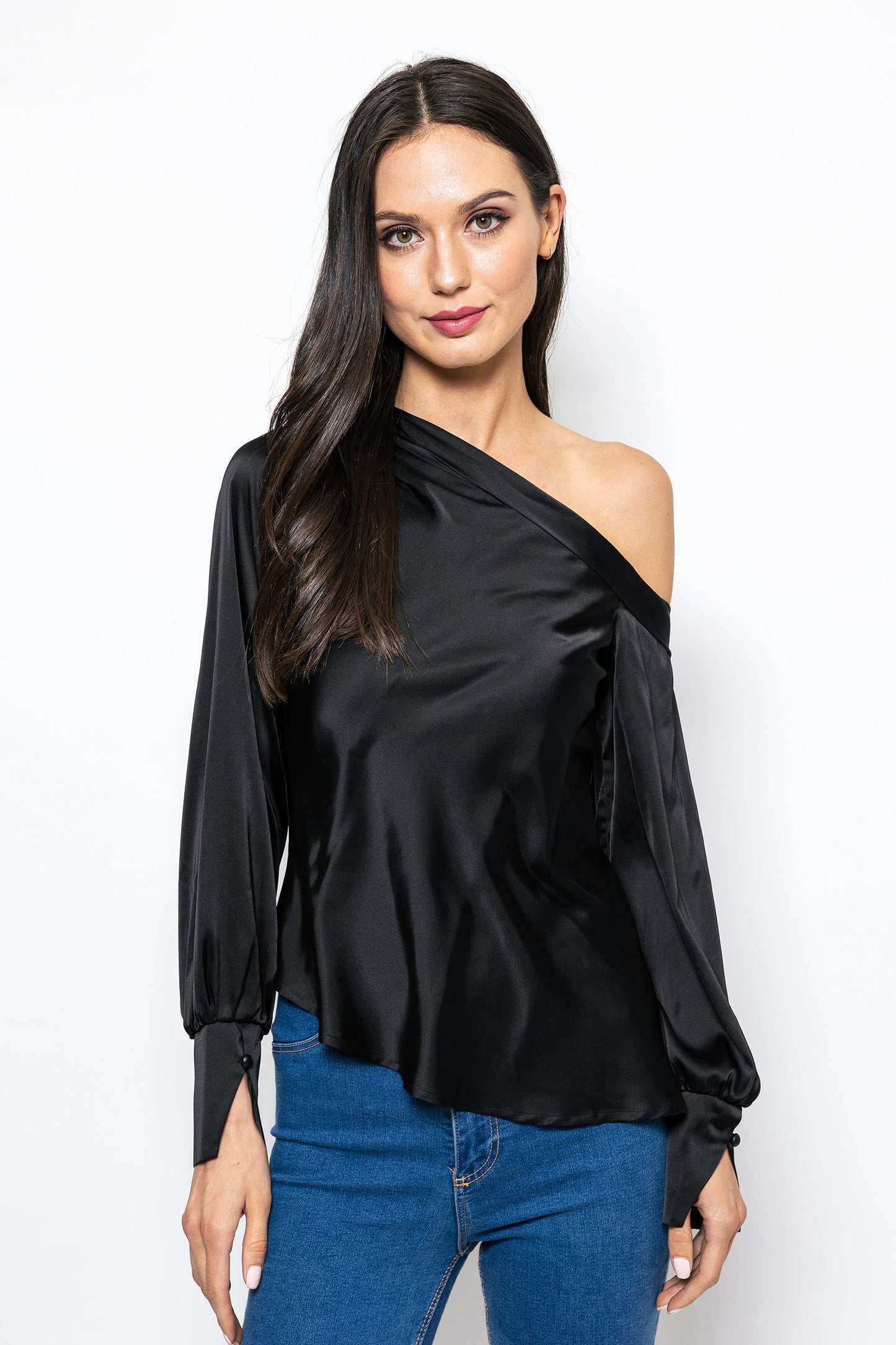 Good For You One Shoulder Chloe Blouse