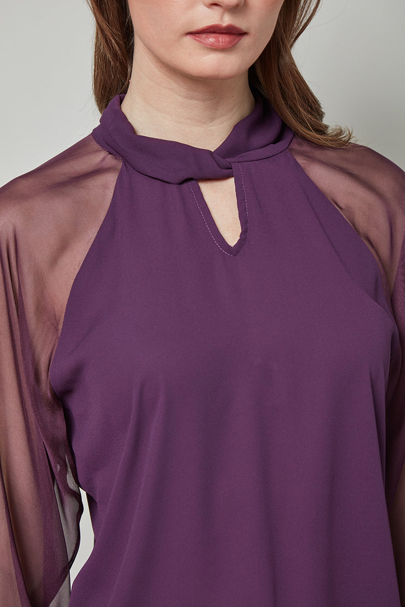 Glamour Galore Keyhole Neckline Dakota Top