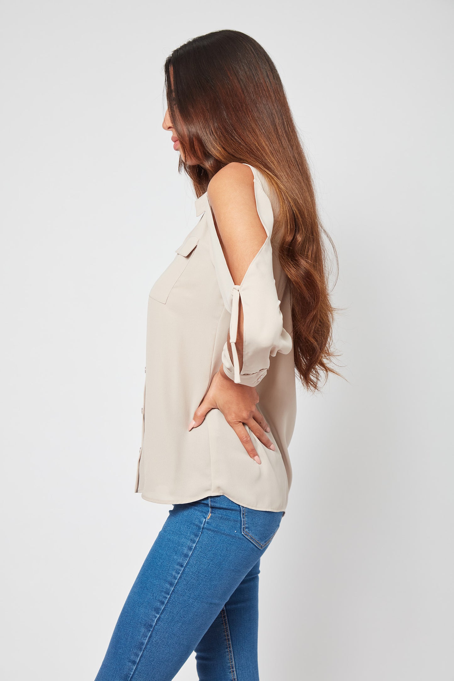 Less is More Split Sleeve Shirt