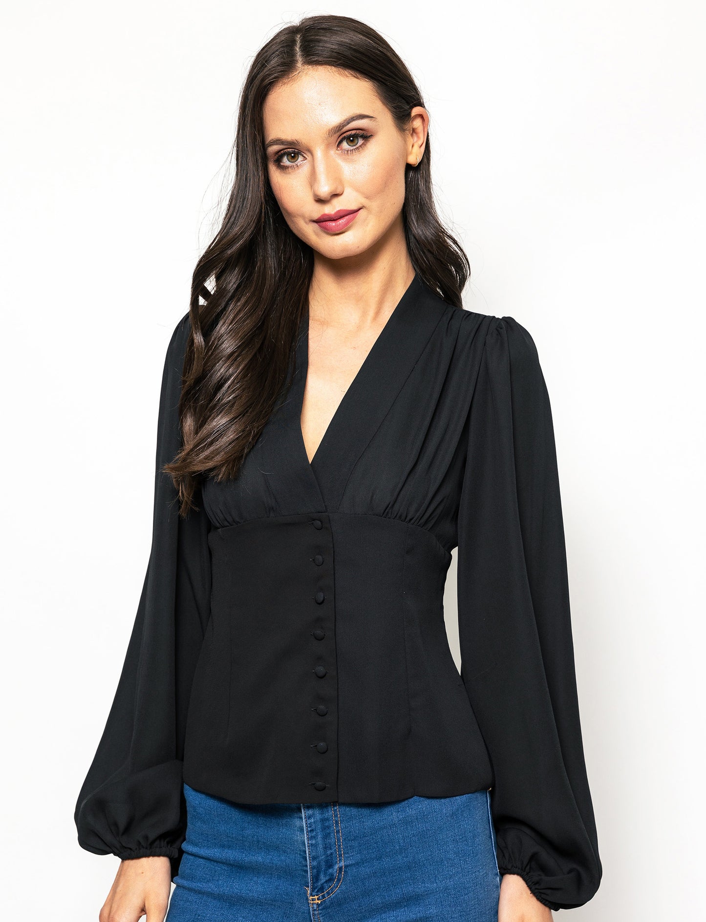 Dreamy Escape Gathered Ava Blouse