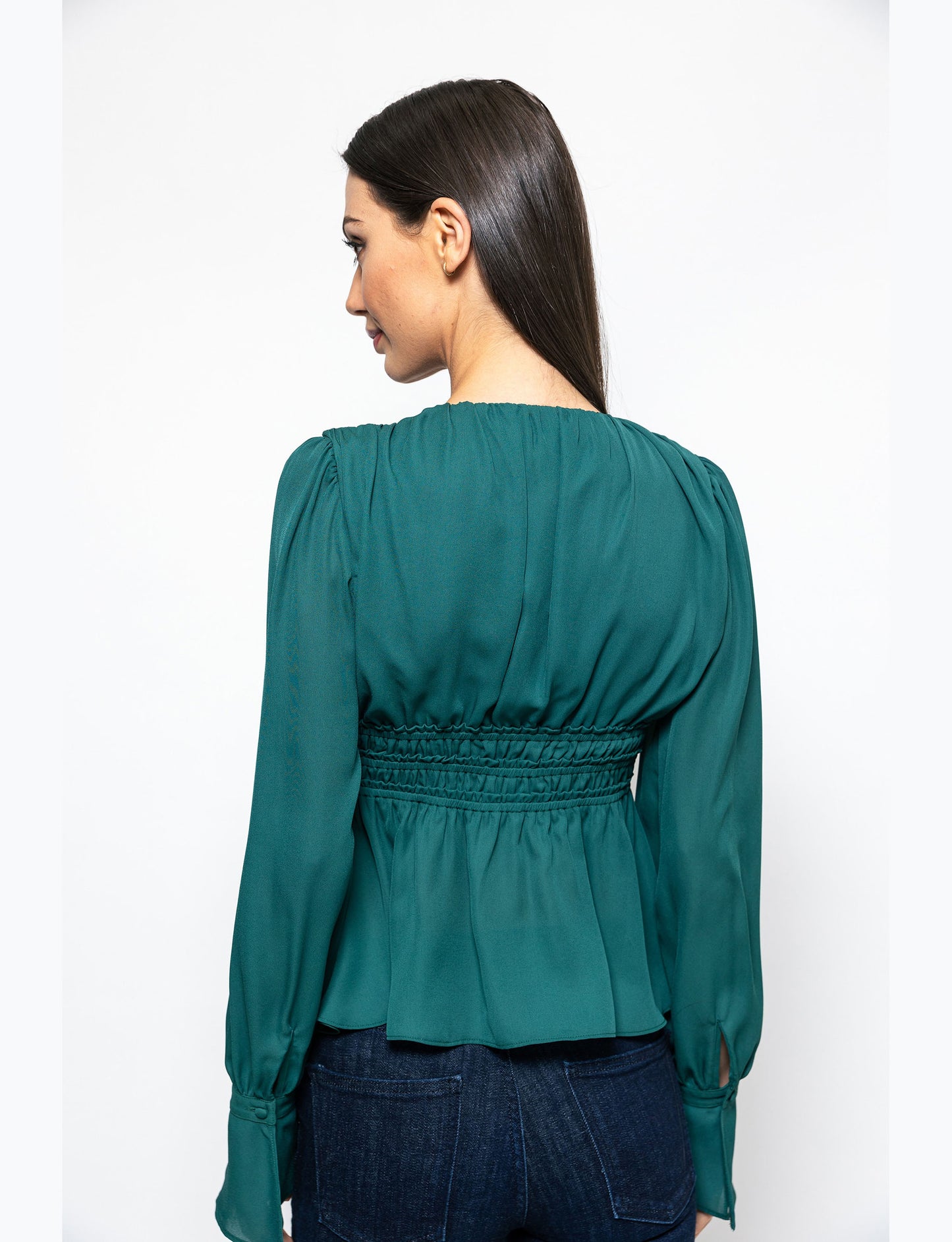 Stay Chic Peplum Style Nina Blouse