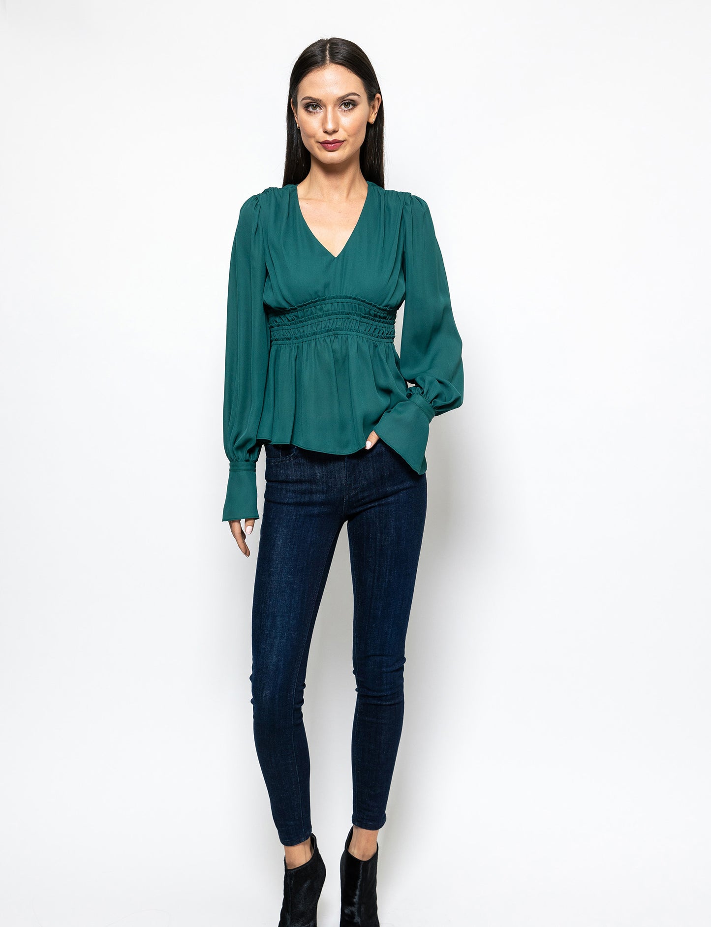 Stay Chic Peplum Style Nina Blouse