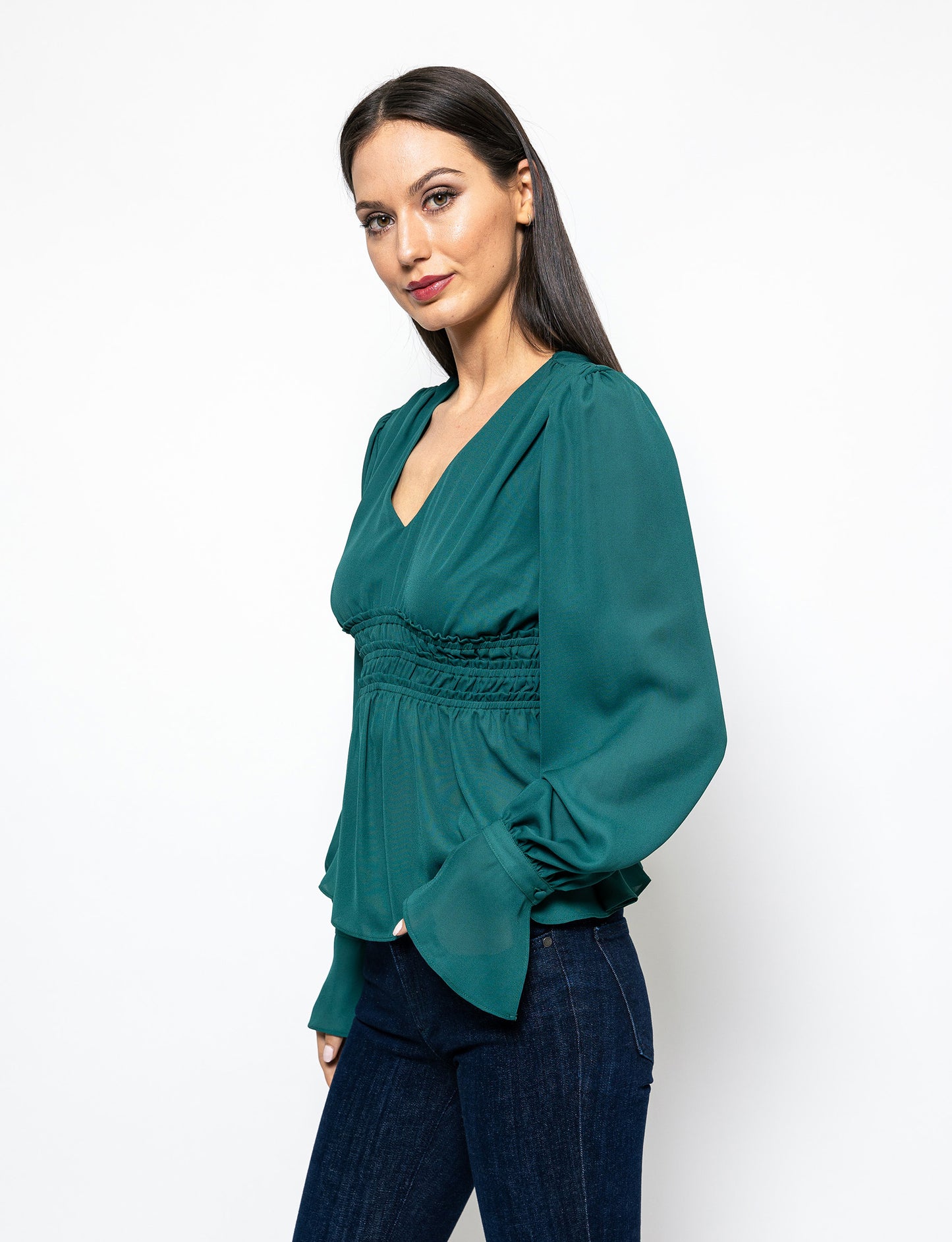 Stay Chic Peplum Style Nina Blouse
