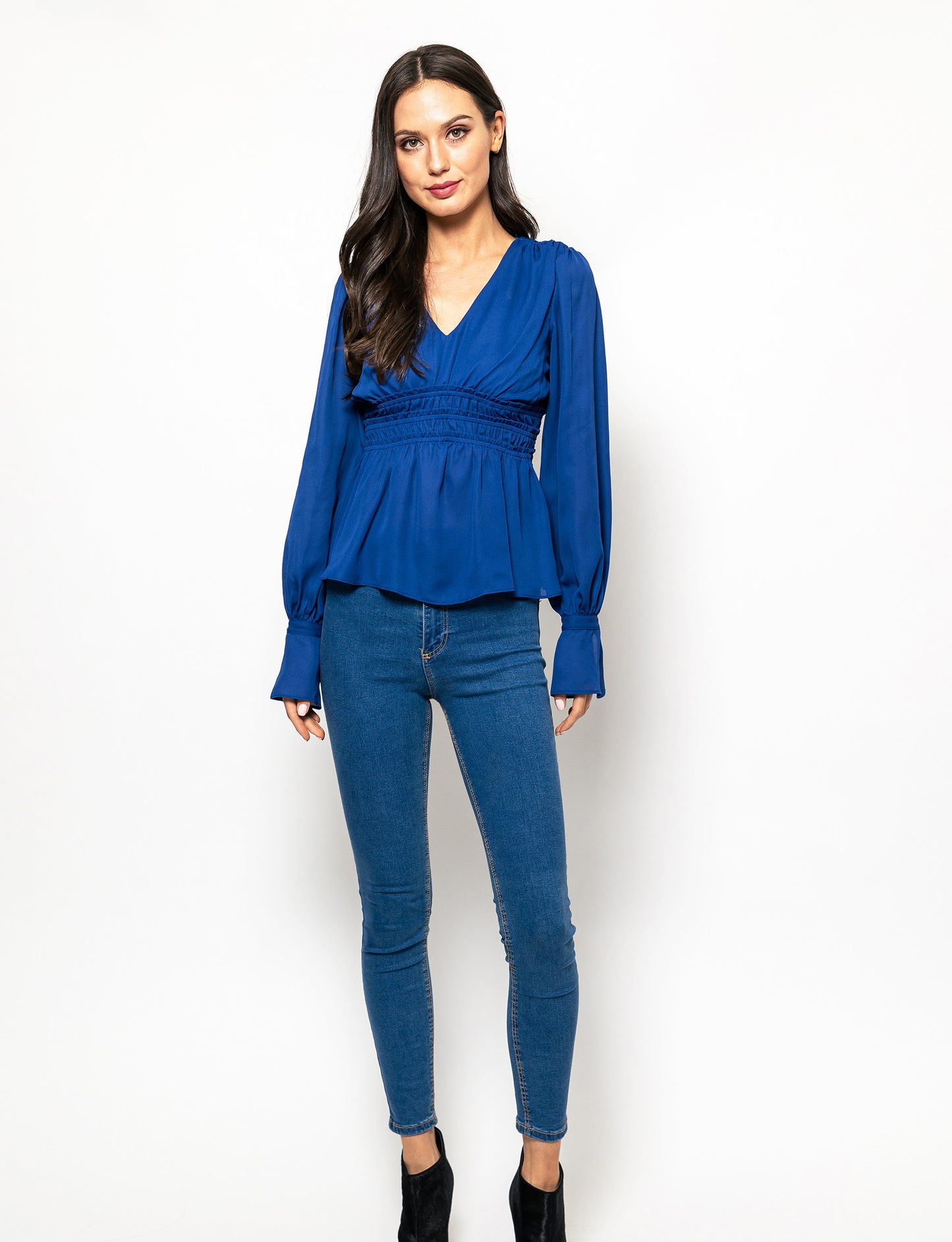 Stay Chic Peplum Style Nina Blouse