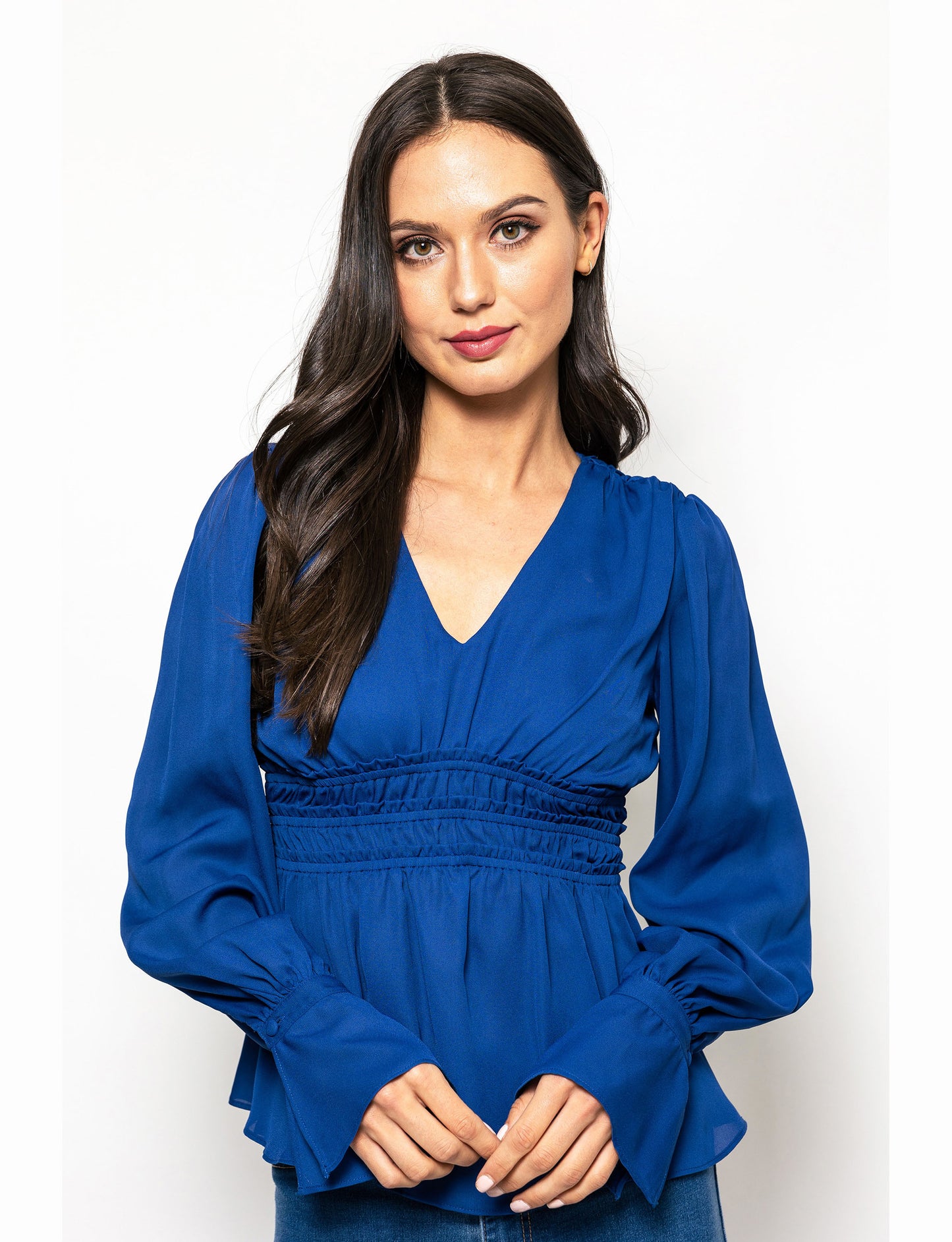 Stay Chic Peplum Style Nina Blouse